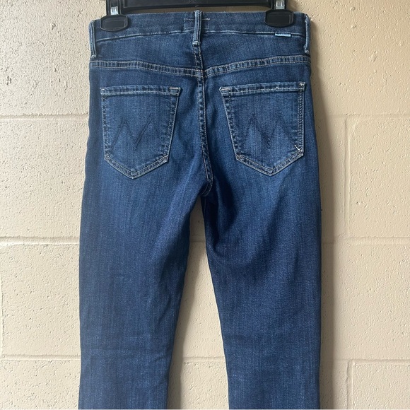Mother Dark Blue Skinny Jeans High Waisted Looker Here Kitty, Kitty - Picture 6 of 14